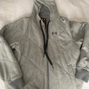 Men’s Large underarmour Fleece line zip up hoodie